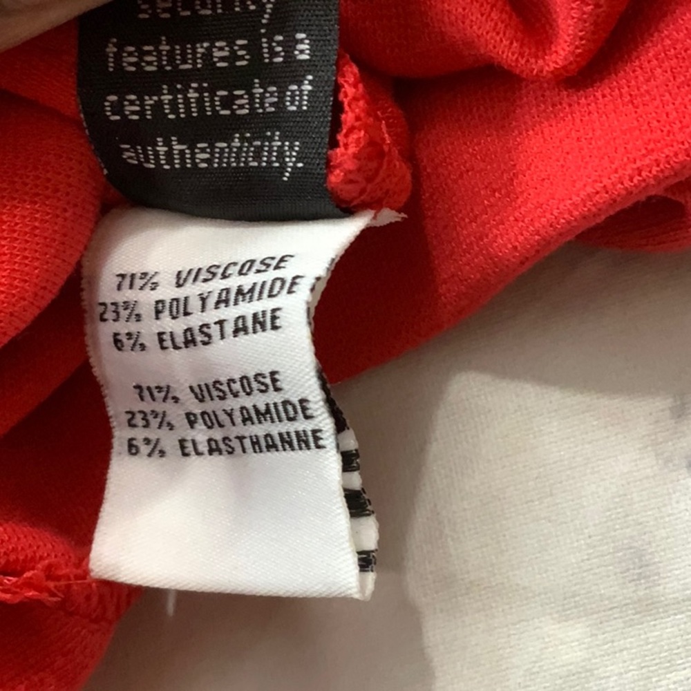 DVF RED lined NWT PENCIL Skirt - Picture 10 of 10
